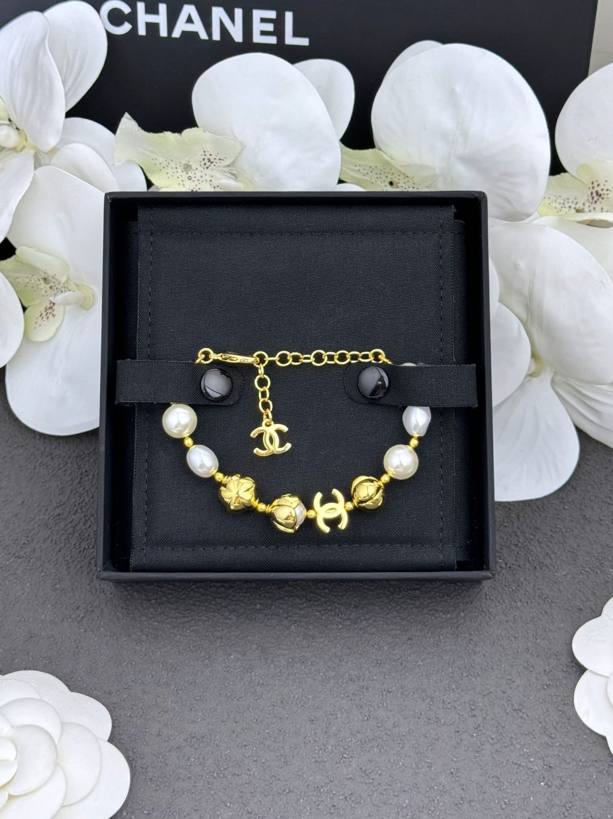 CC Faux Pearl Gold Bracelet 2026 2