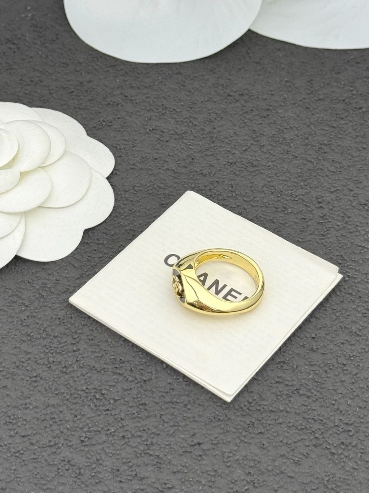 2023 Black enamel signet ring 3