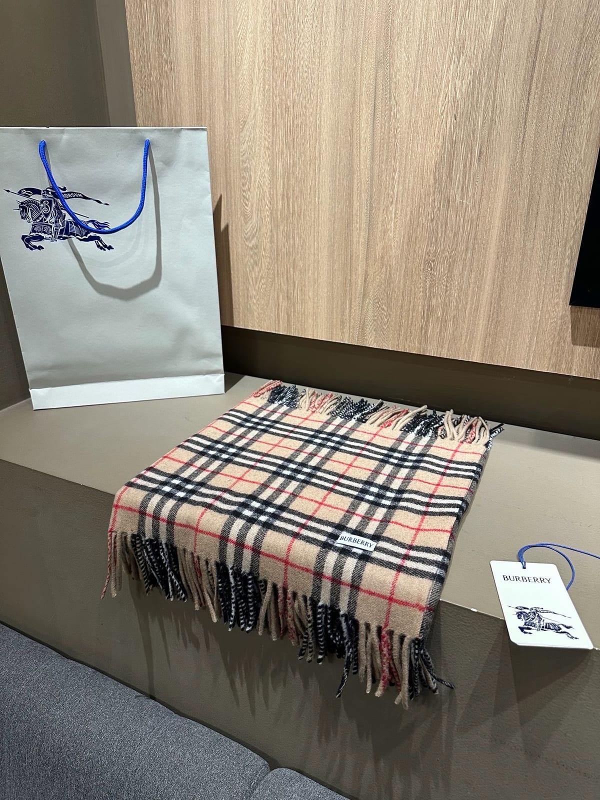 NOVA CHECK FRINGE SCARF 6