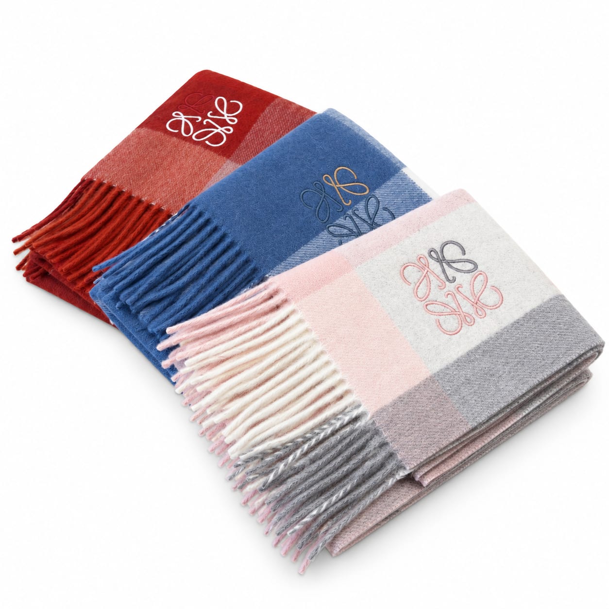 Striped Cashmere and wool scarf featuring 