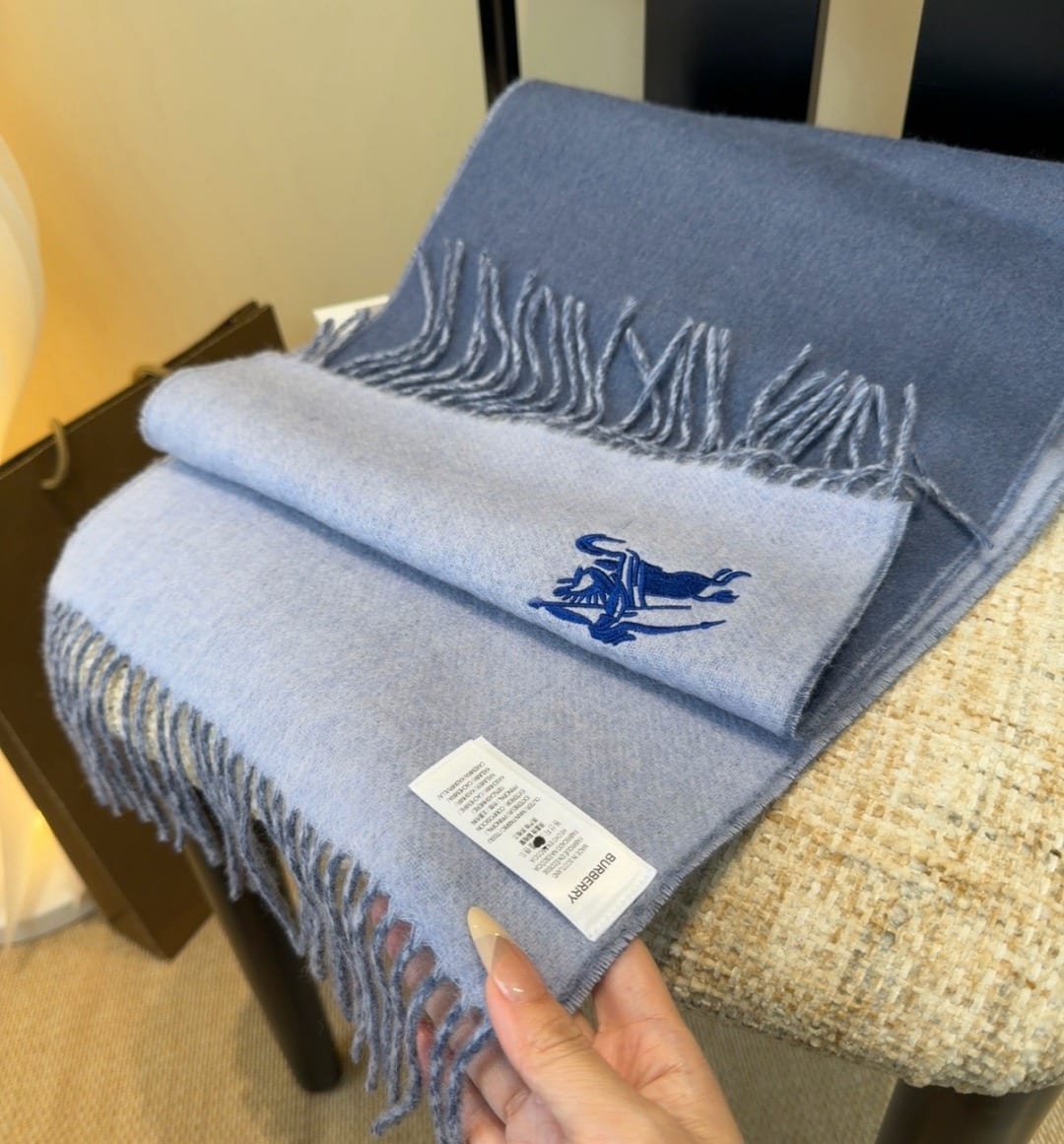  Reversible Knight EKD Cashmere Scarf 10