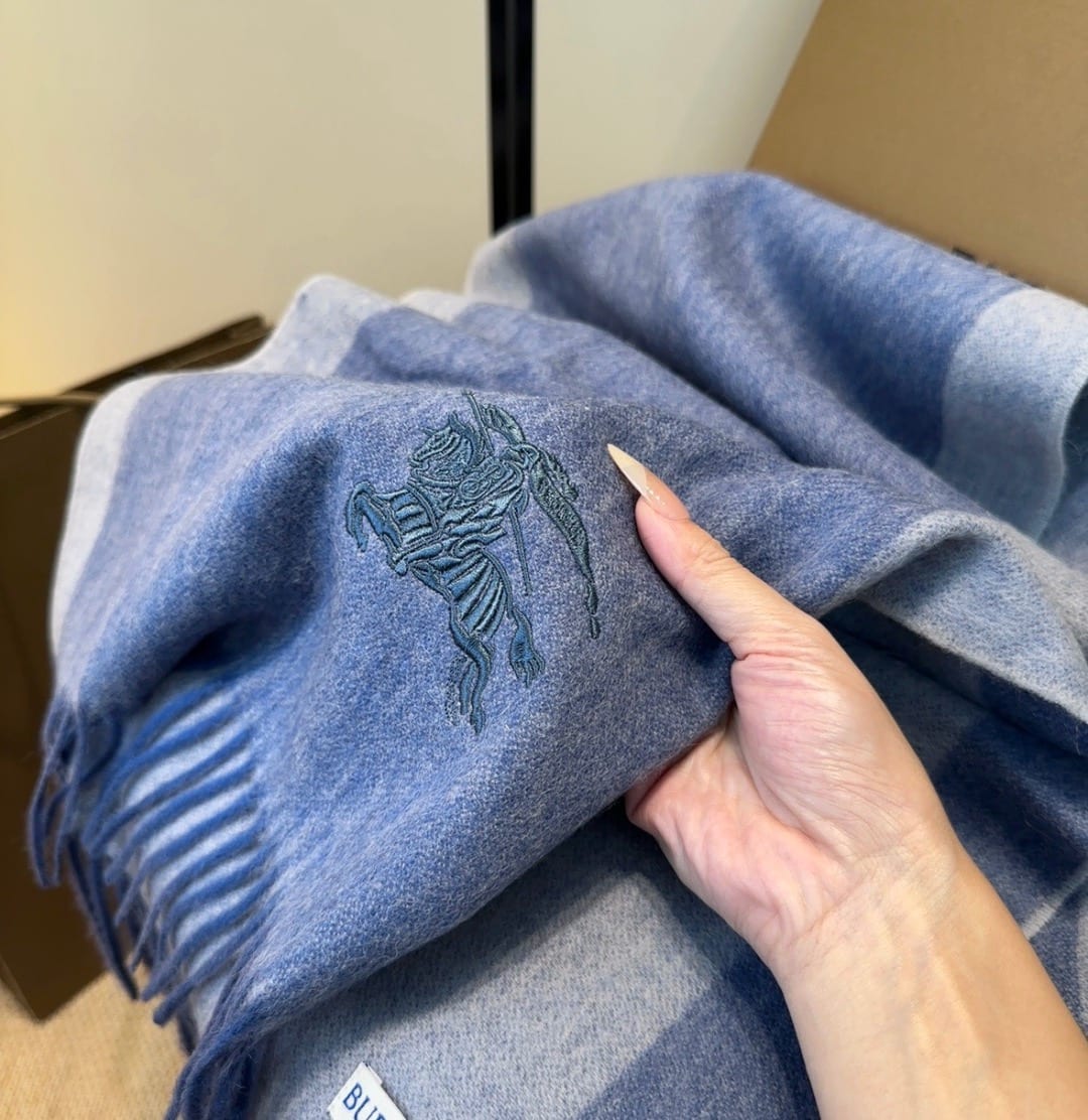 Burberry Reversible Knight Stamp Scarf 5