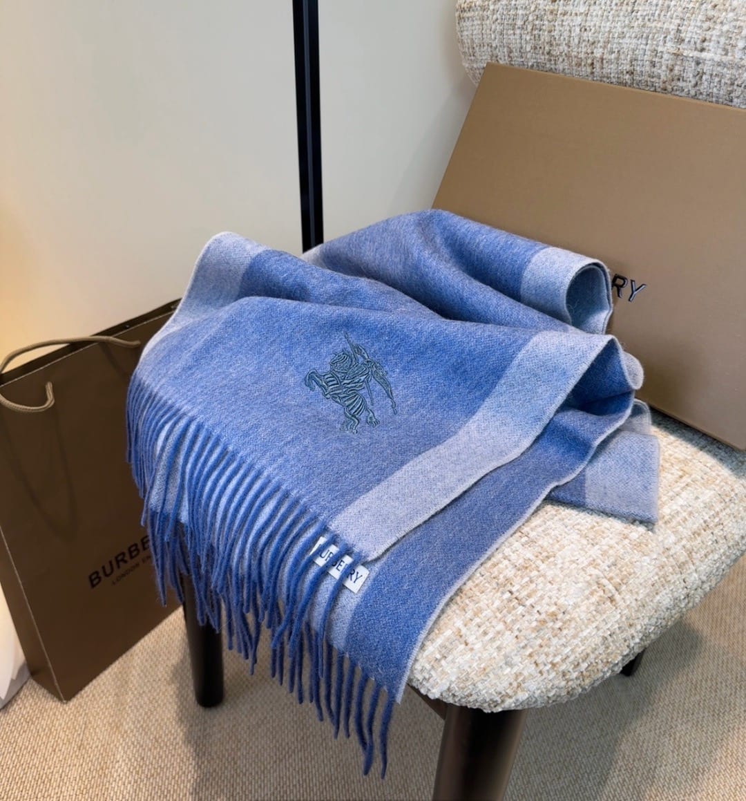 Burberry Reversible Knight Stamp Scarf 6