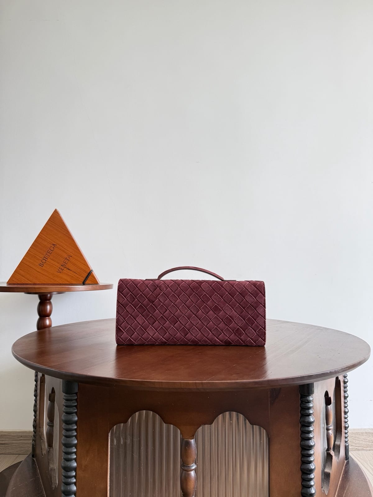 Bottega Veneta Long Andiamo Intrecciato Suede Clutch 2