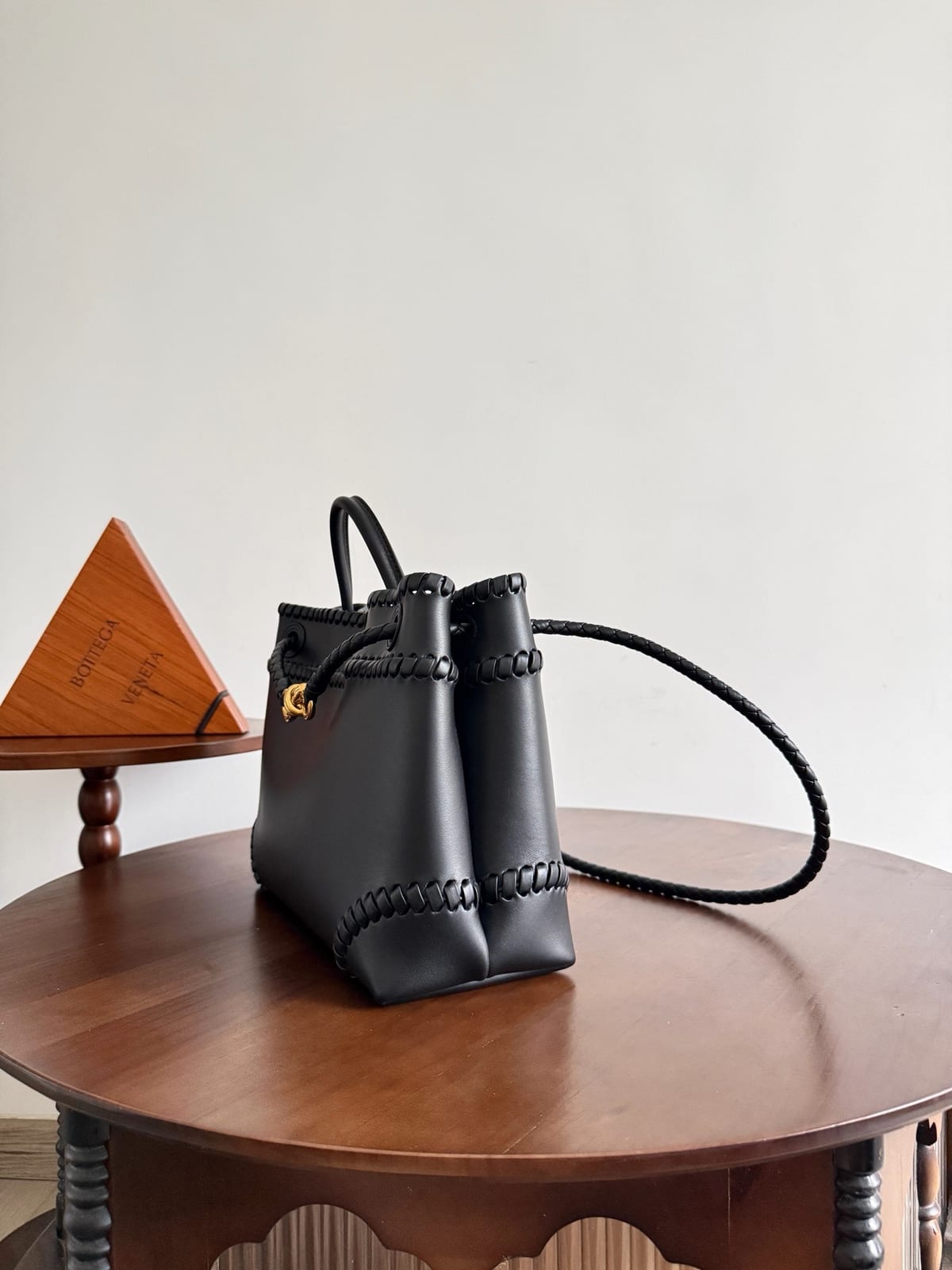 Bottega Veneta Whipstitch Leather Andiamo Bag 4