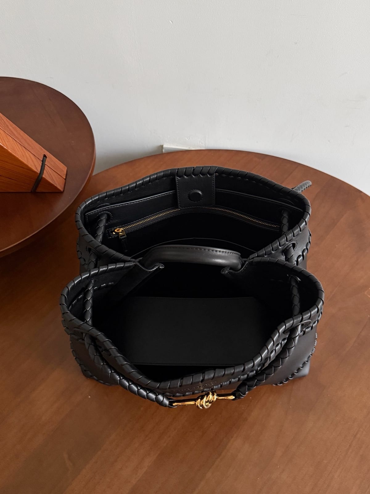 Bottega Veneta Whipstitch Leather Andiamo Bag 8