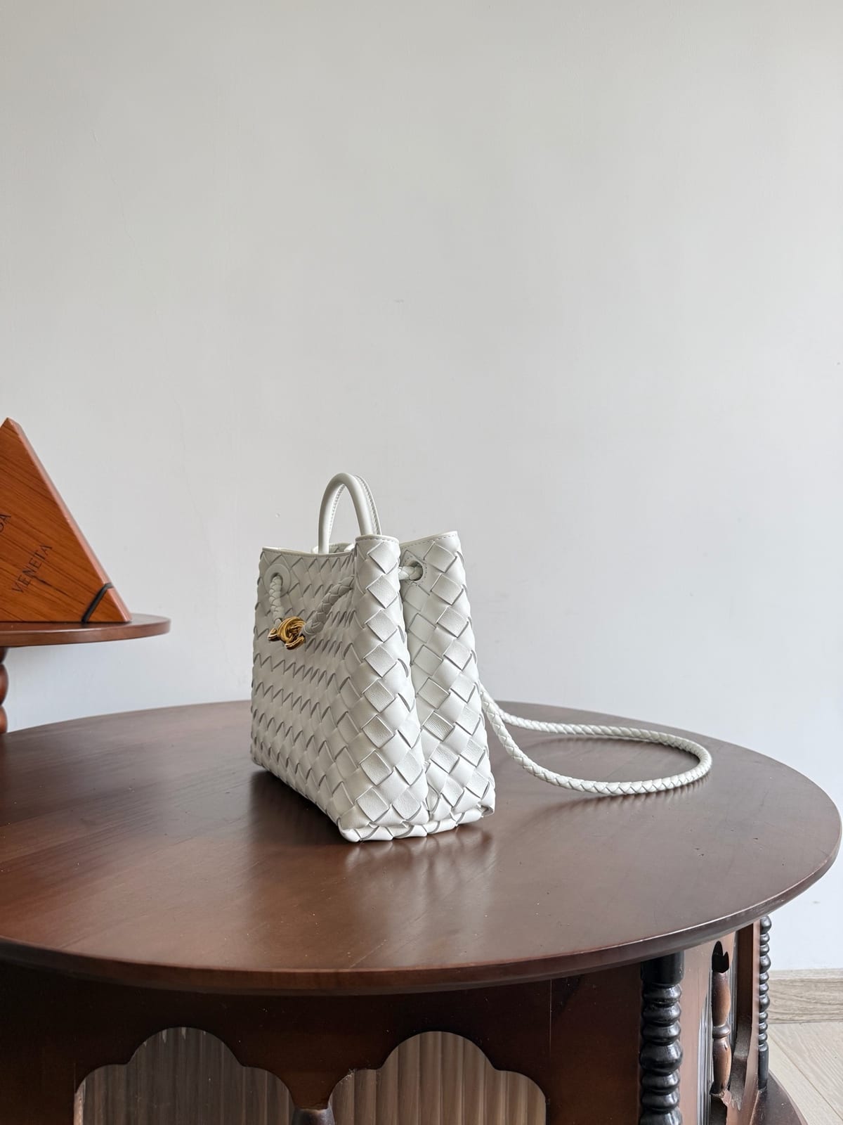 Bottega Veneta Small Andiamo Bag in Suede 2