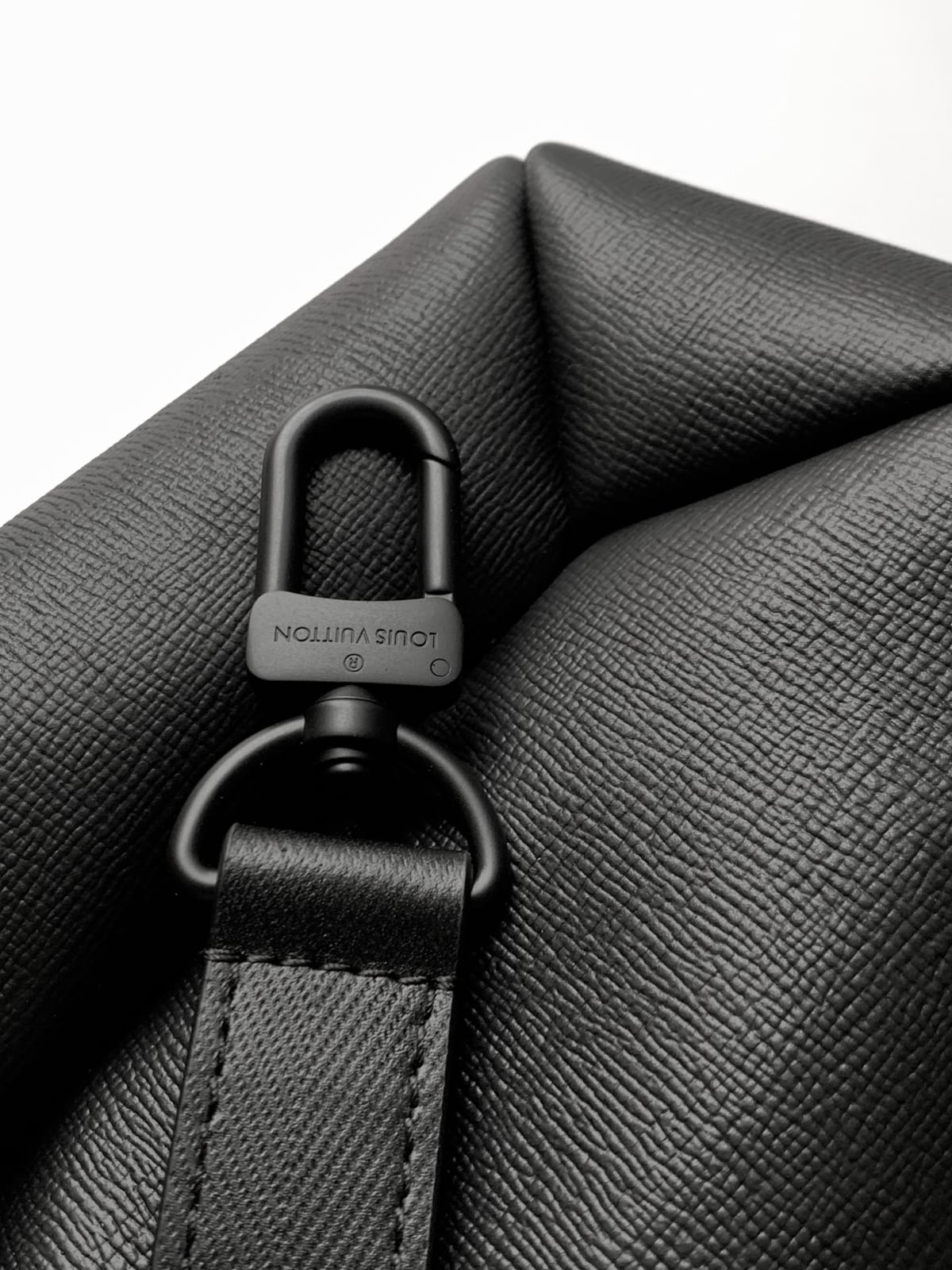  Mini Shopper Tote in Black Leather 7