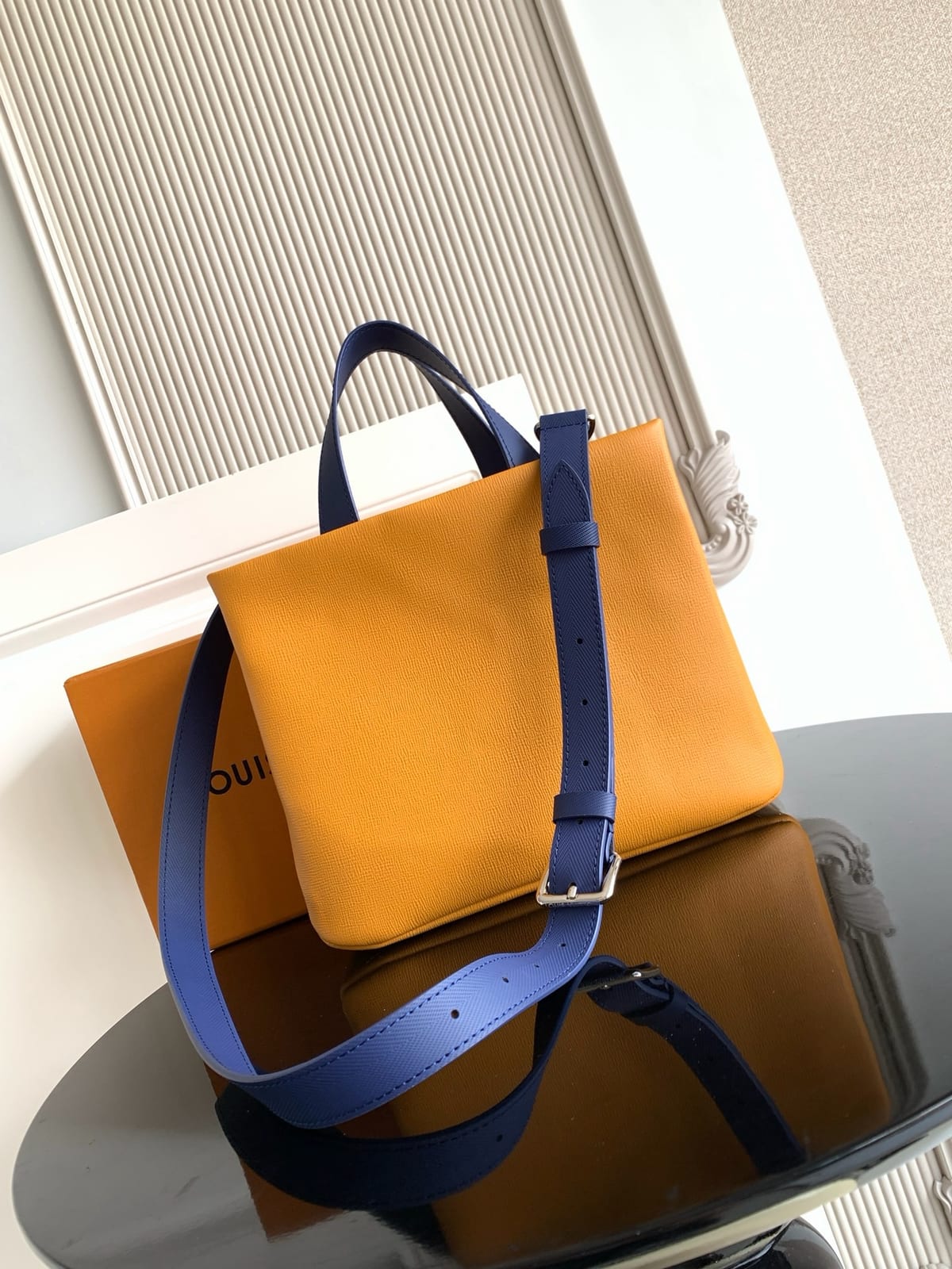 Louis Vuitton Mini Shopper Tote in Safran Leather 8