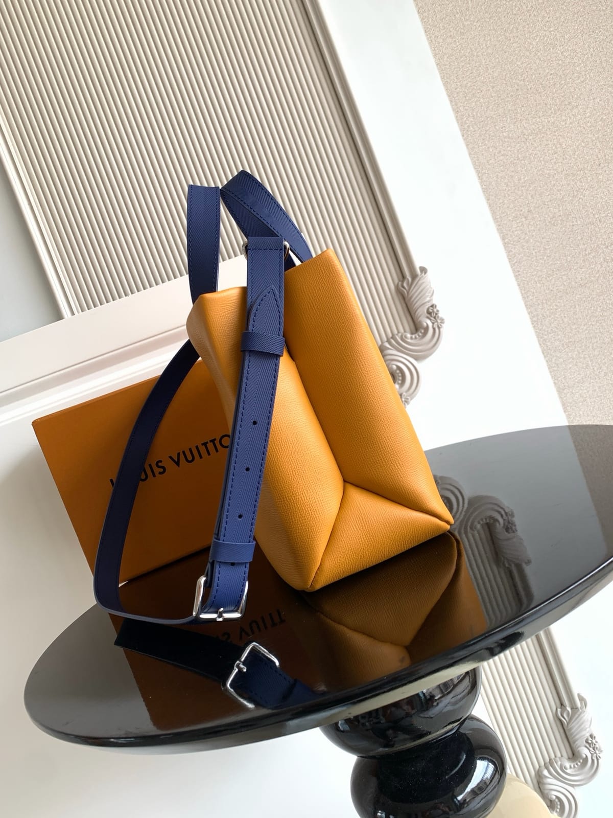 Louis Vuitton Mini Shopper Tote in Safran Leather 9