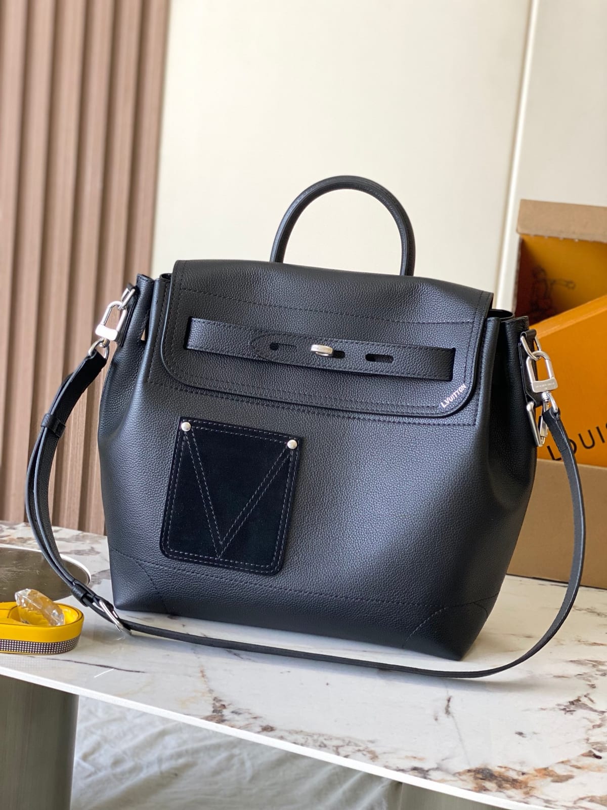  Louis Vuitton Steamer 30 in LV Touch Calfskin Leather