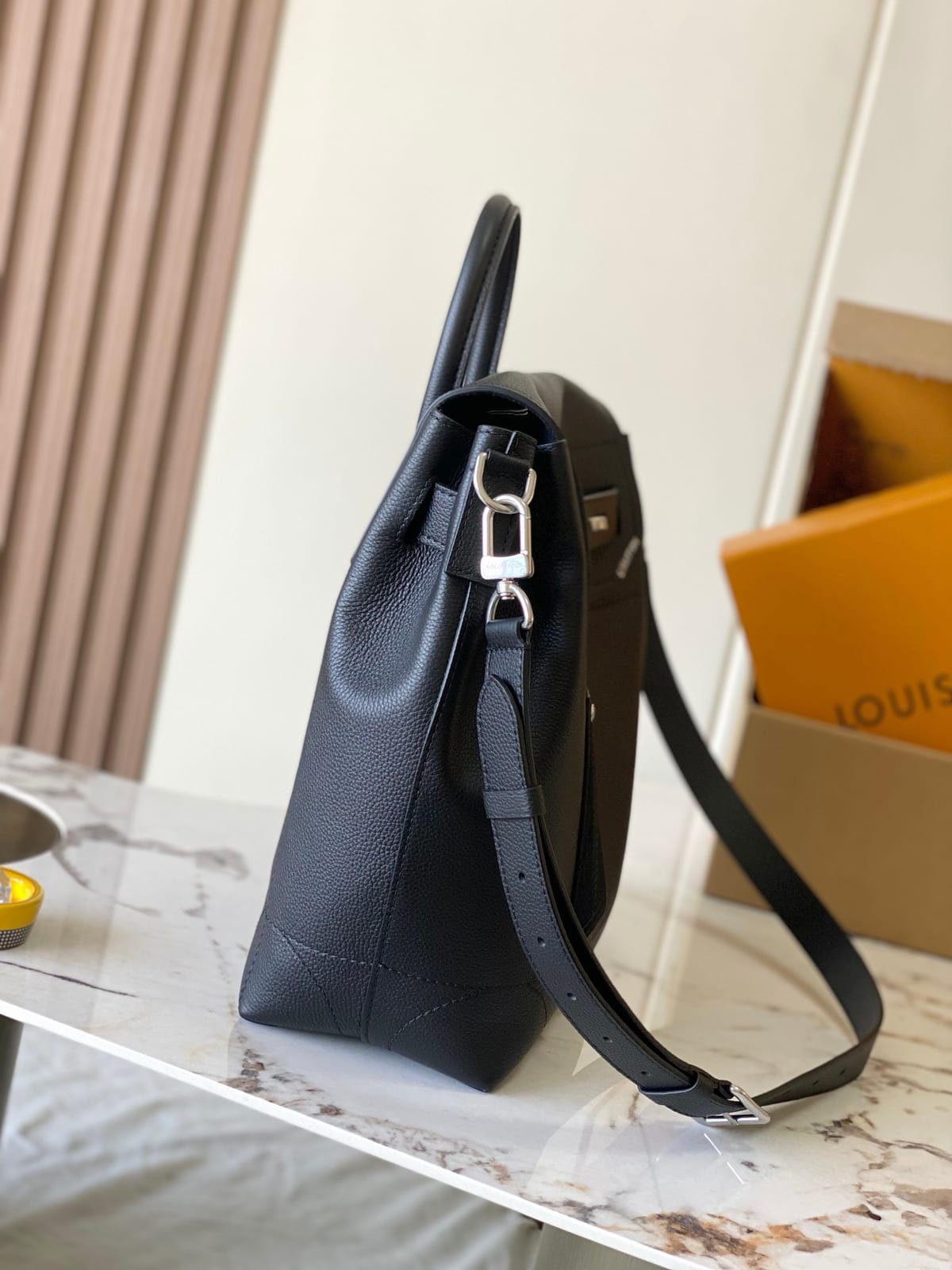  Louis Vuitton Steamer 30 in LV Touch Calfskin Leather 2