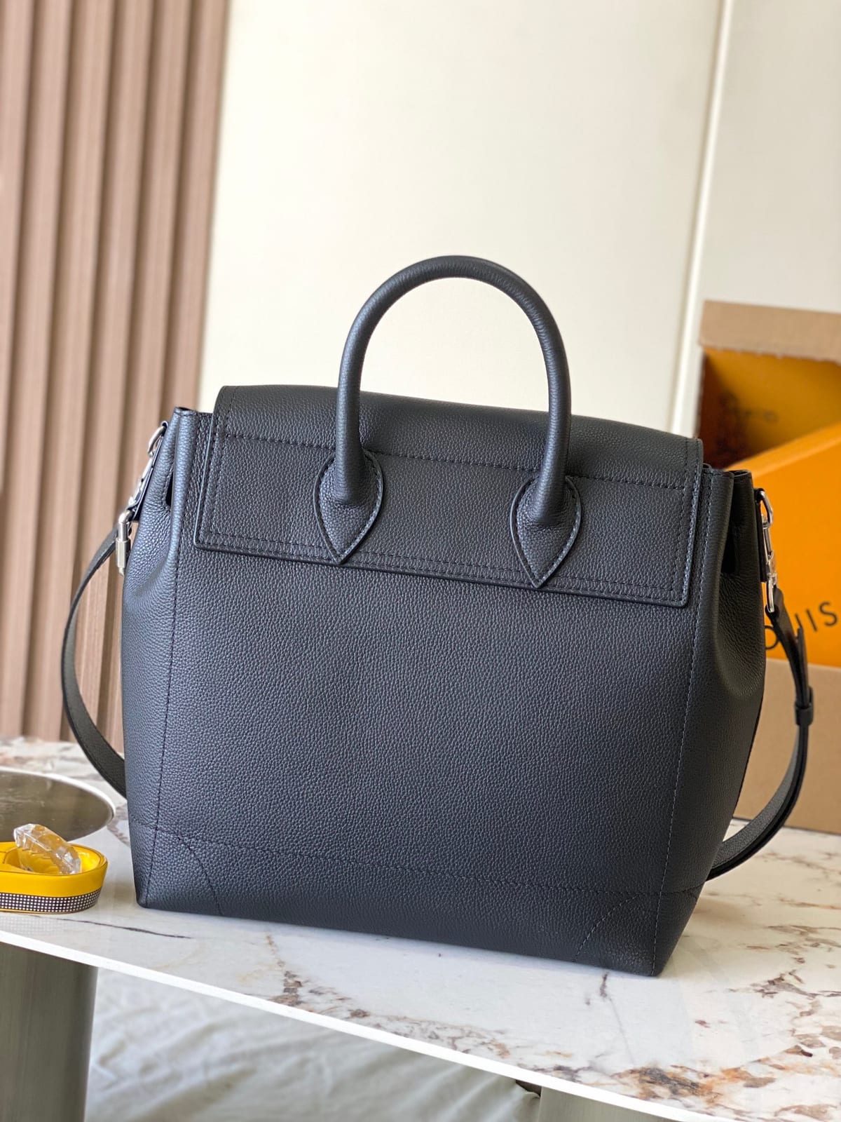  Louis Vuitton Steamer 30 in LV Touch Calfskin Leather 11