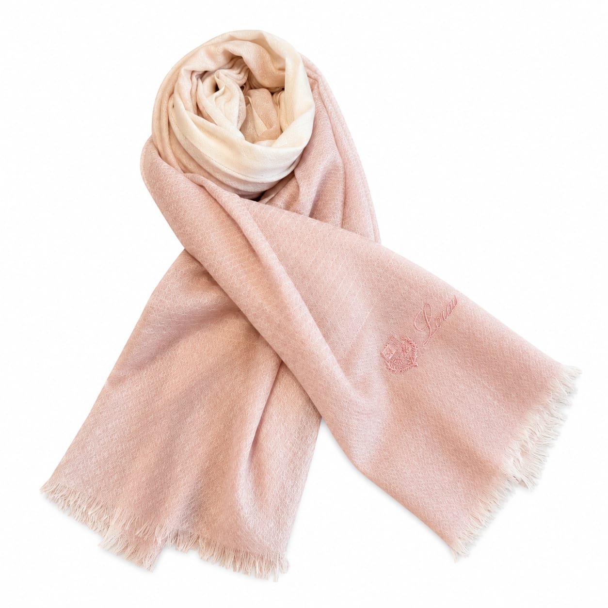 Loro Piana Love Jacquard Cashmere Shawl / Scarf 