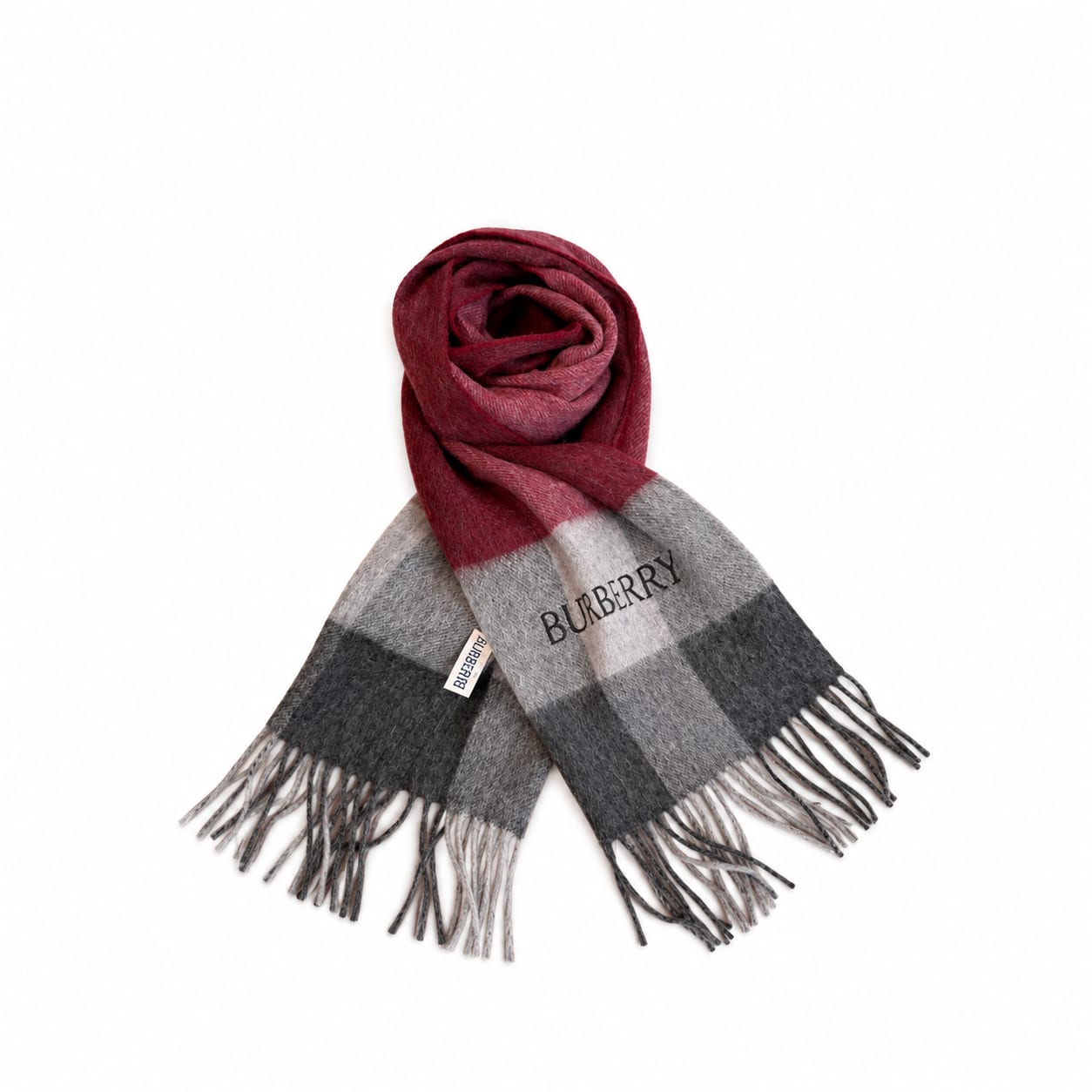 Burberry Ombré Check Cashmere Scarf