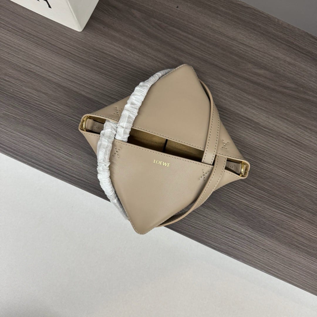  Loewe Mini Puzzle Fold Tote in Shiny Calfskin 4