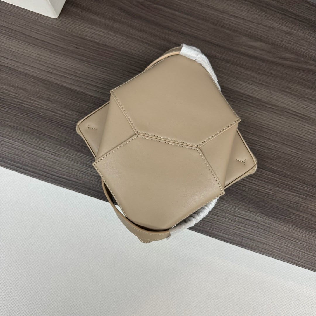  Loewe Mini Puzzle Fold Tote in Shiny Calfskin 5