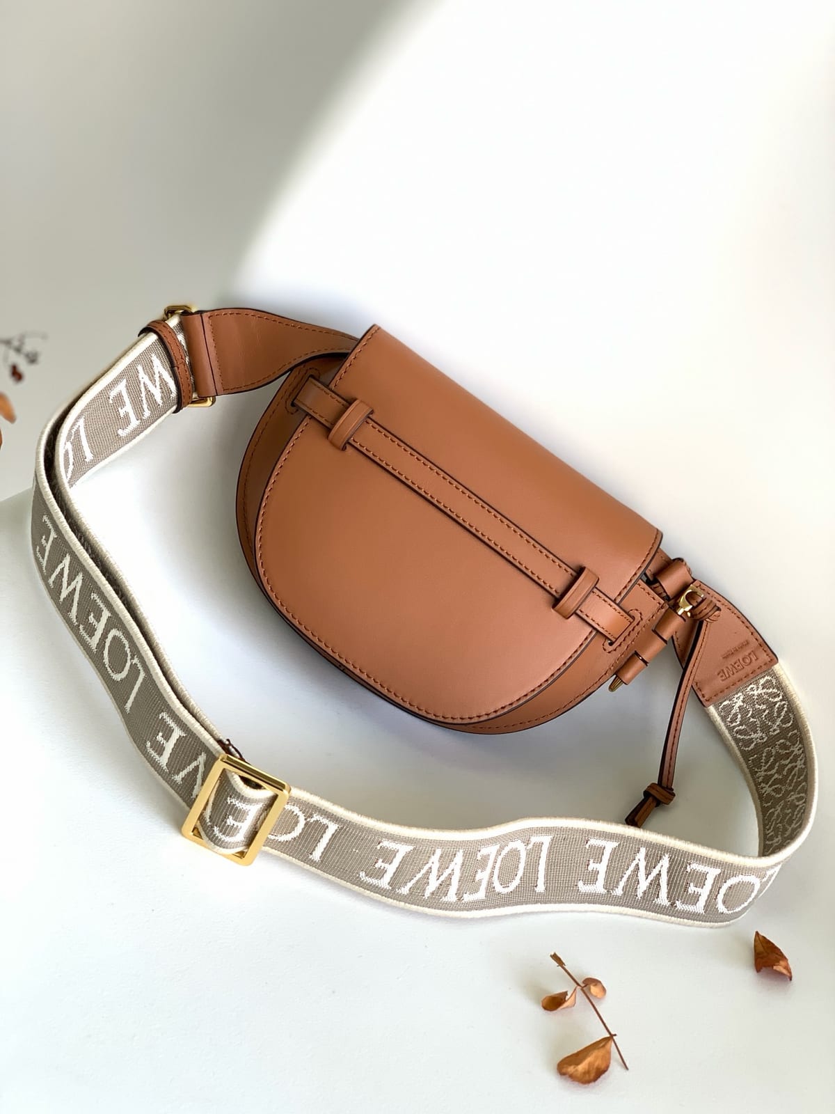  Loewe Small Gate Dual Bag in Soft Calfskin and Jacquard 2