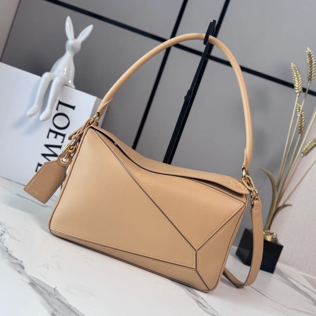 Loewe Puzzle Hobo Bag in Satin Calfskin