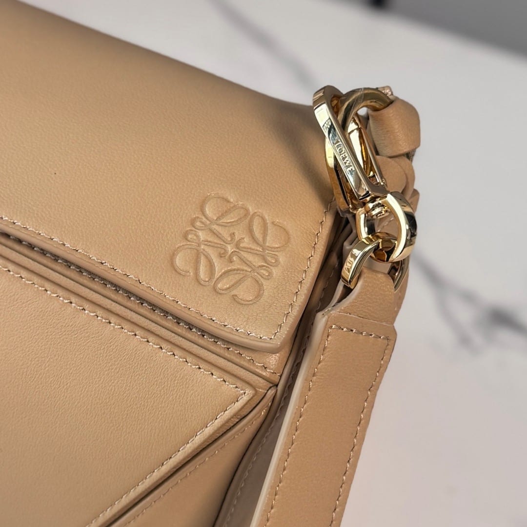 Loewe Puzzle Hobo Bag in Satin Calfskin 5