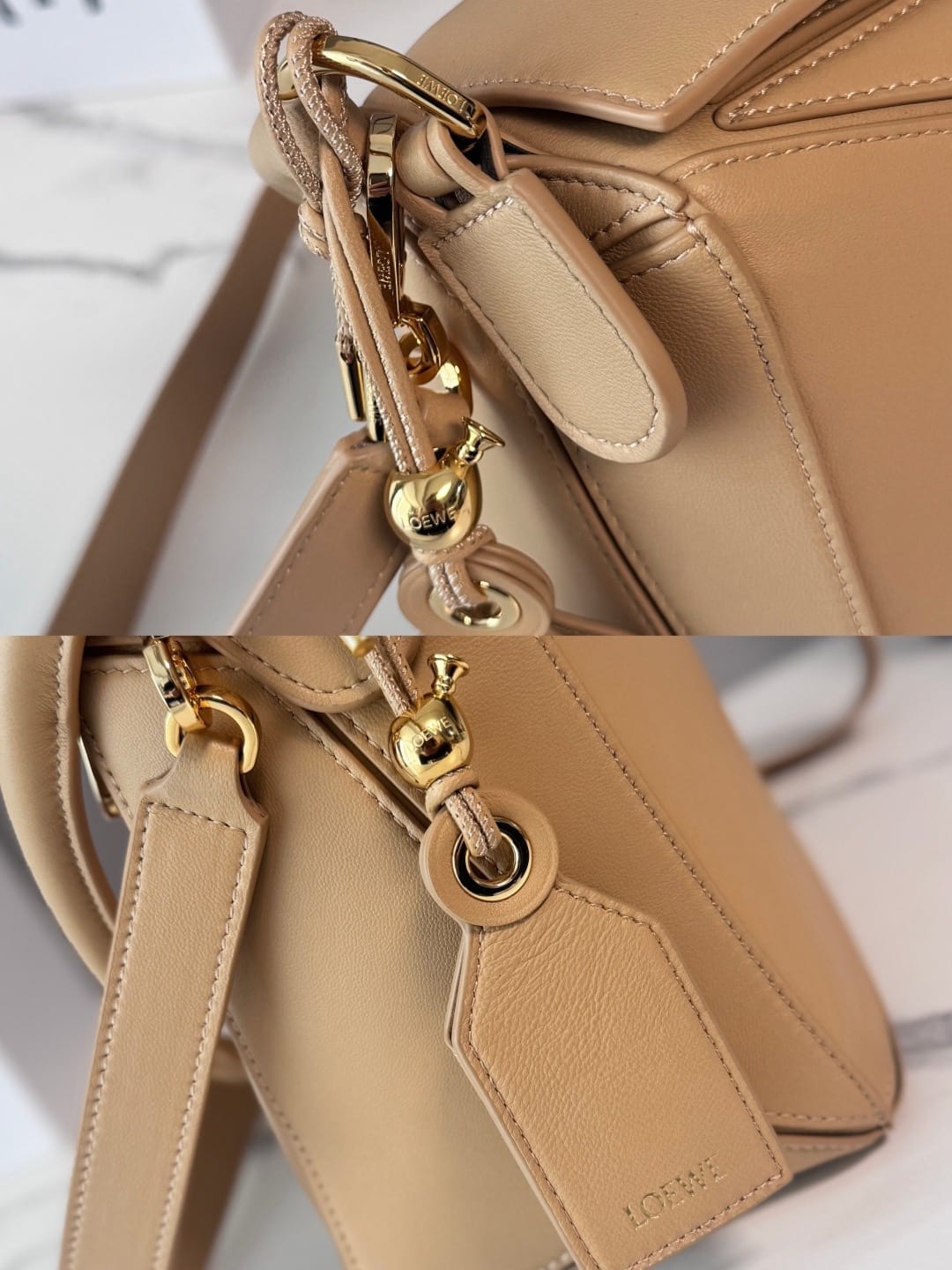 Loewe Puzzle Hobo Bag in Satin Calfskin 6