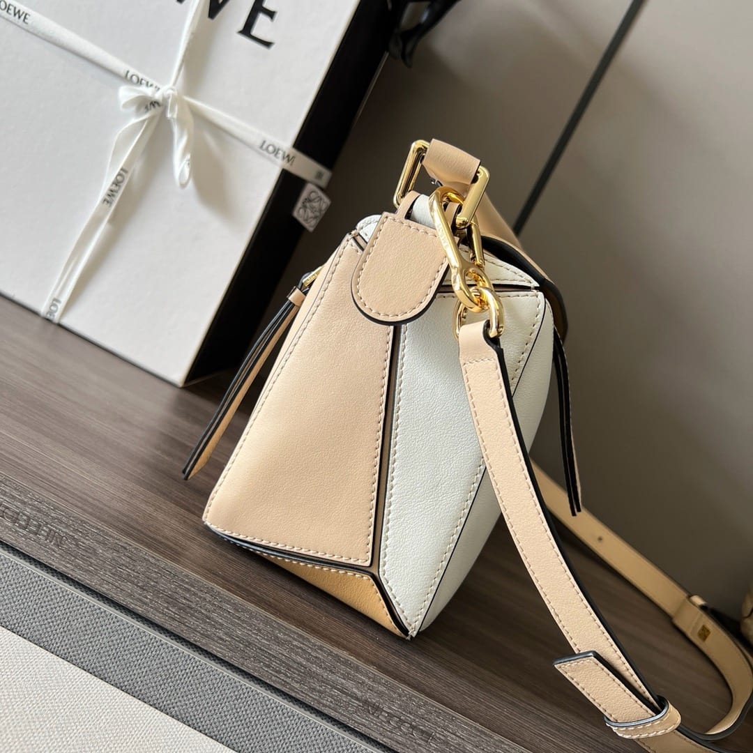  Loewe Small Puzzle Edge Bag in Classic Calfskin Tri-color 2