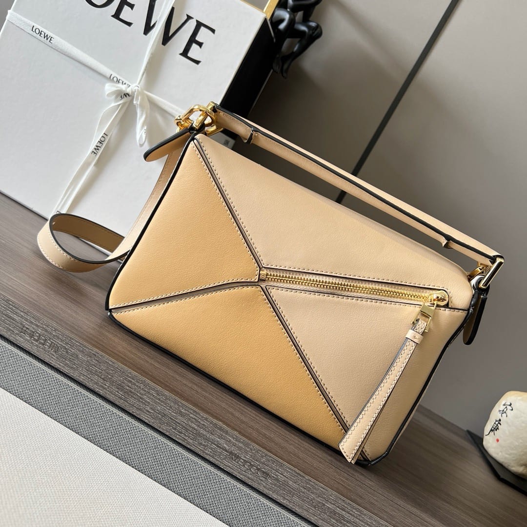  Loewe Small Puzzle Edge Bag in Classic Calfskin Tri-color 3
