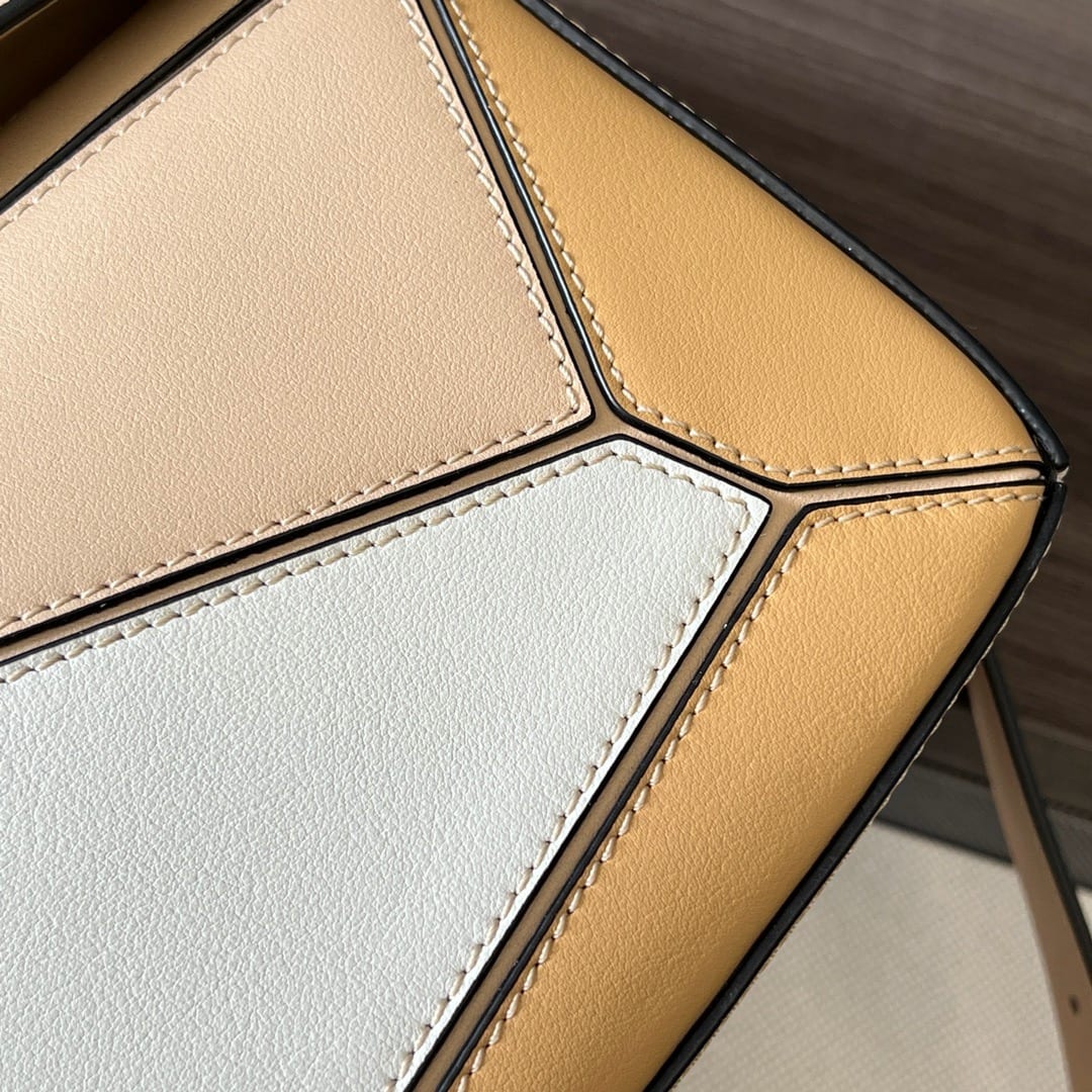  Loewe Small Puzzle Edge Bag in Classic Calfskin Tri-color 6