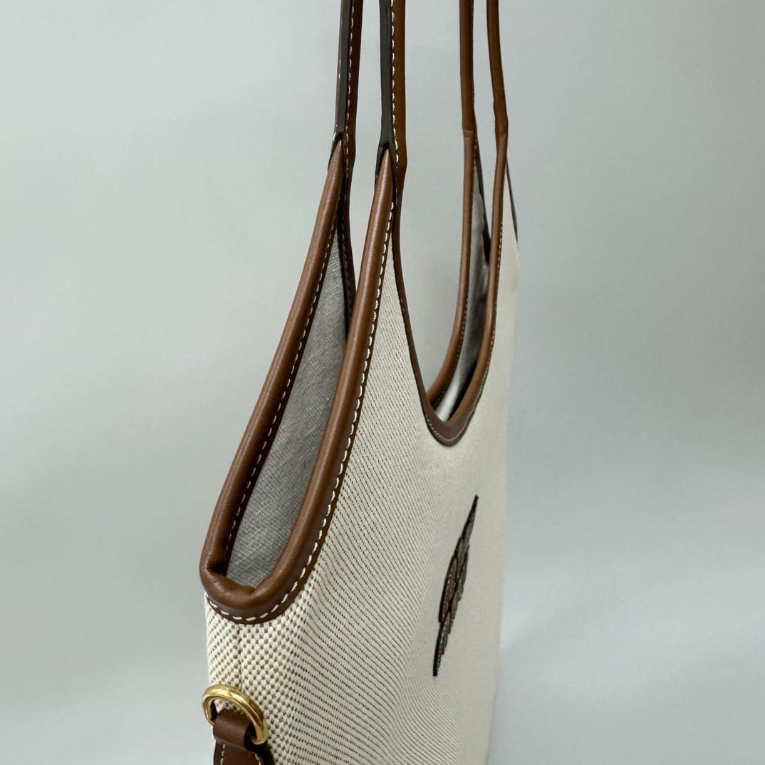  Miu Miu Ivy Woven Fabric Tote Bag -Naturale 4