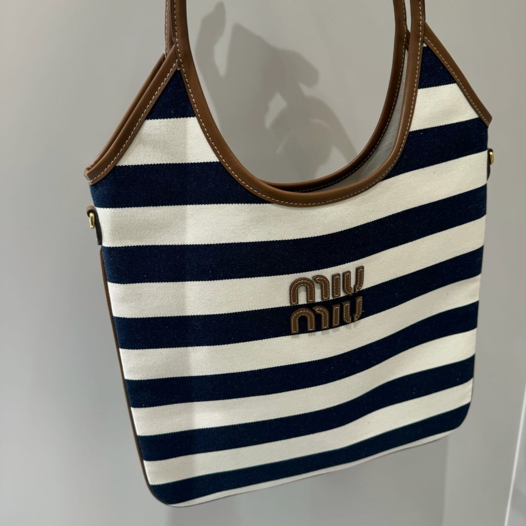 Miu Miu Ivy Linen-blend Tote Bag 