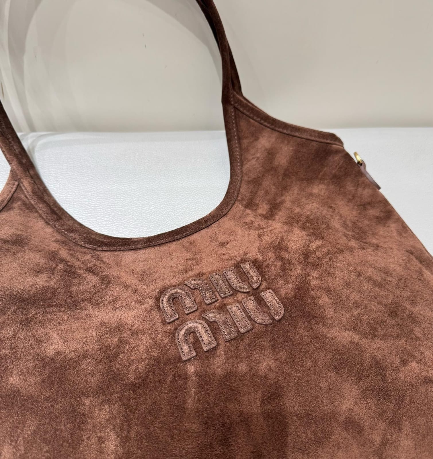  Miu Miu Ivy Suede Tote Bag 2