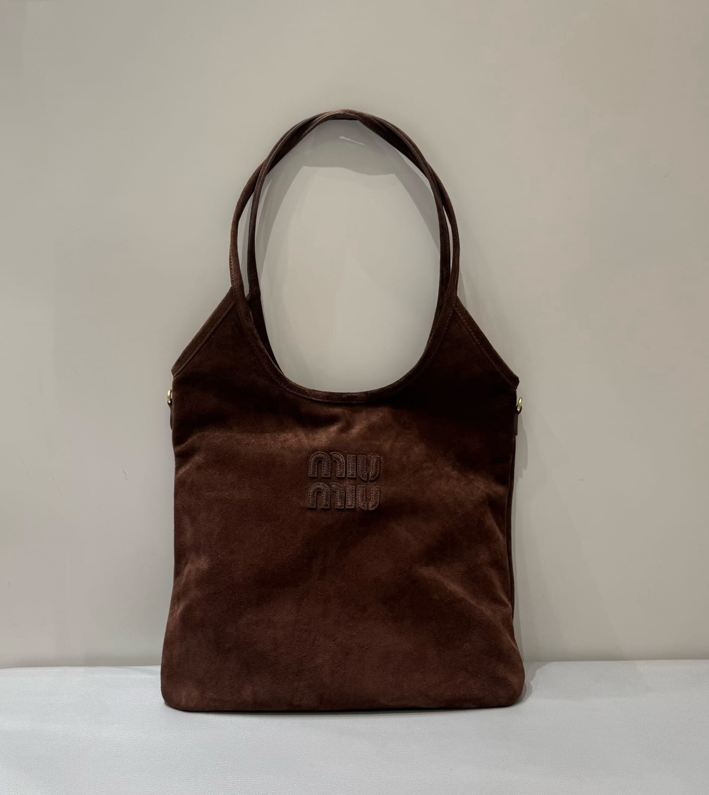  Miu Miu Ivy Suede Tote Bag