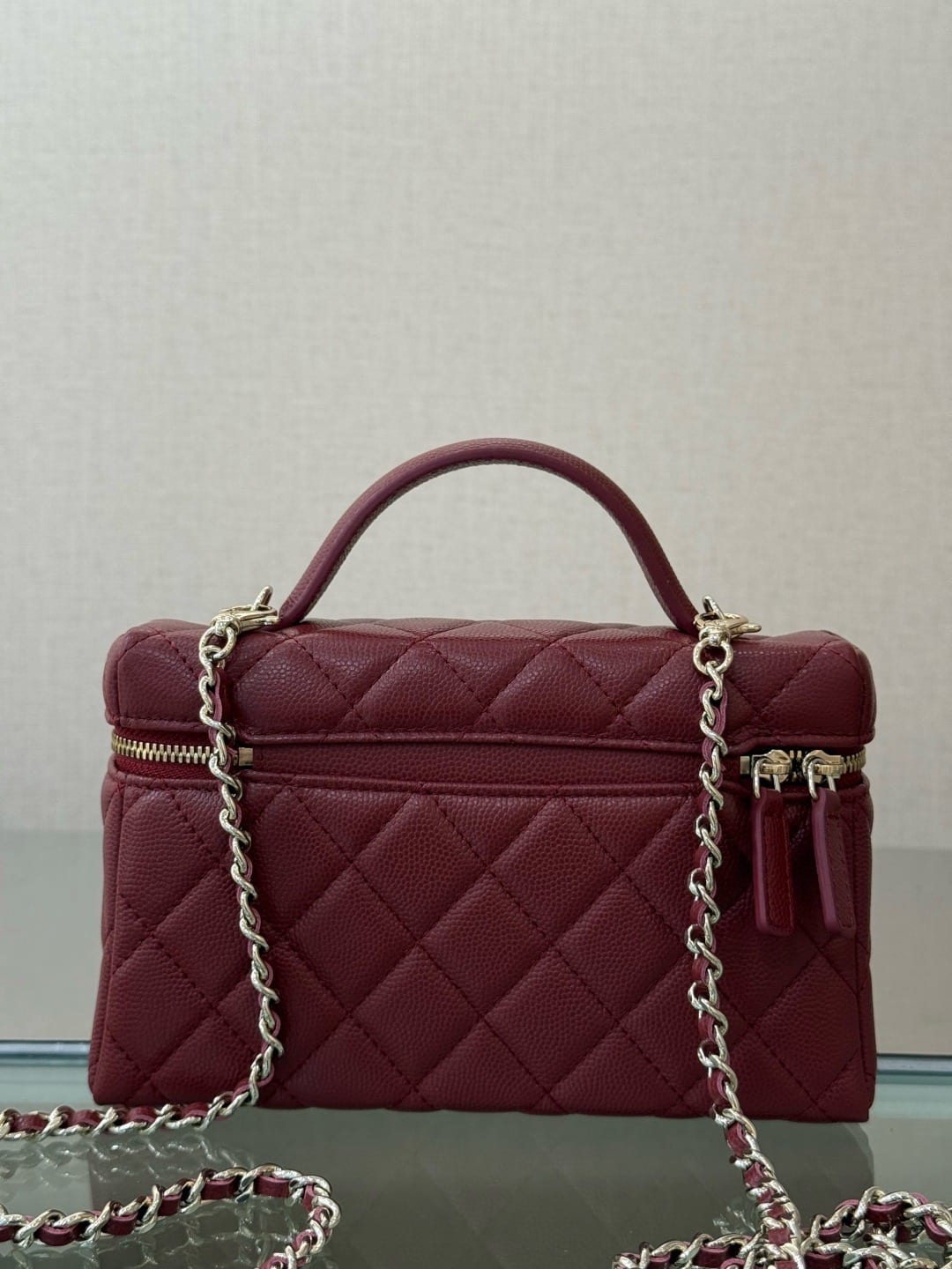 Chanel Slim/Long Vanity Case with Top Handle 7