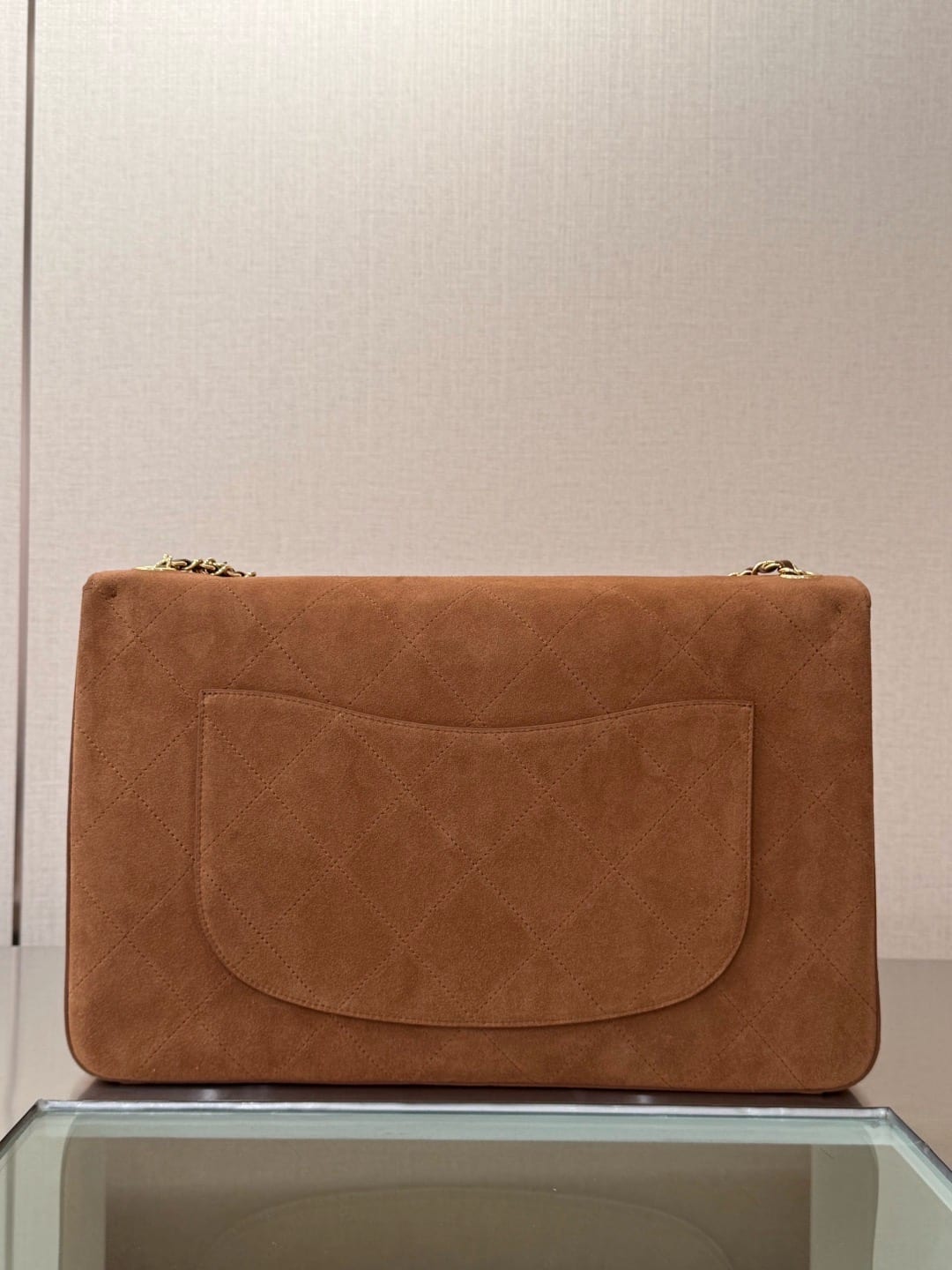  Chanel 26A Suede Maxi Flap 2