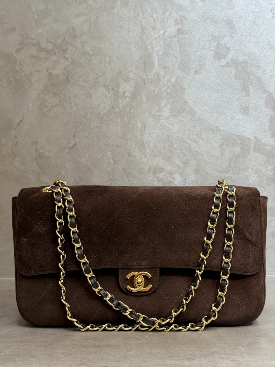 Chanel Souplissimo Maxi Flap Bag-Dark Brown 