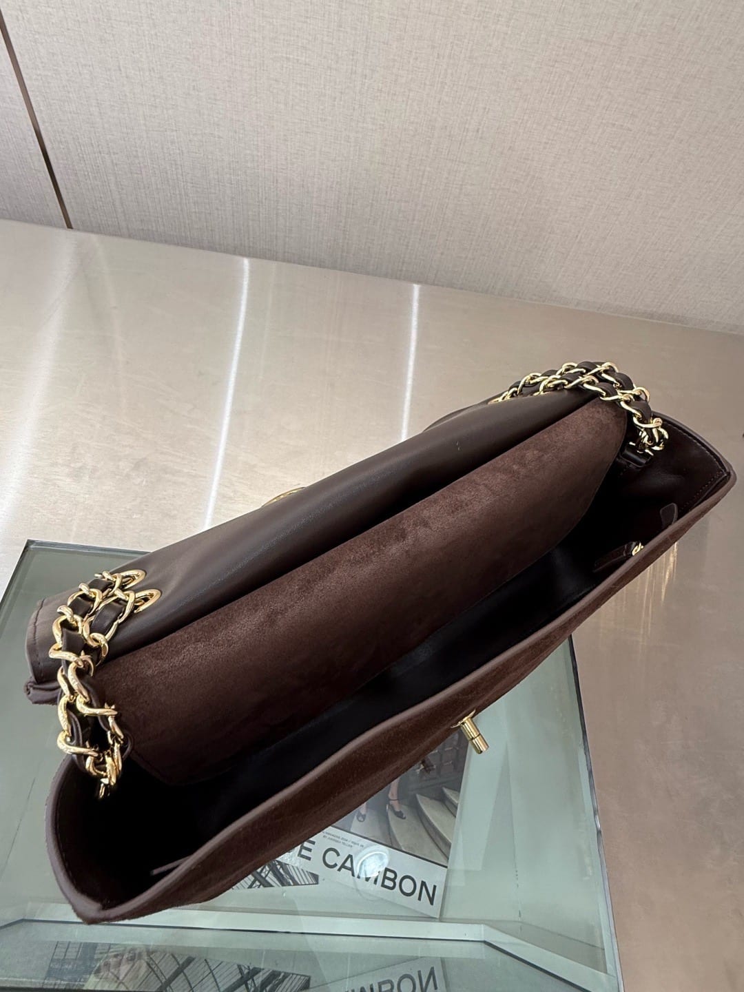 Chanel Souplissimo Maxi Flap Bag-Dark Brown  2