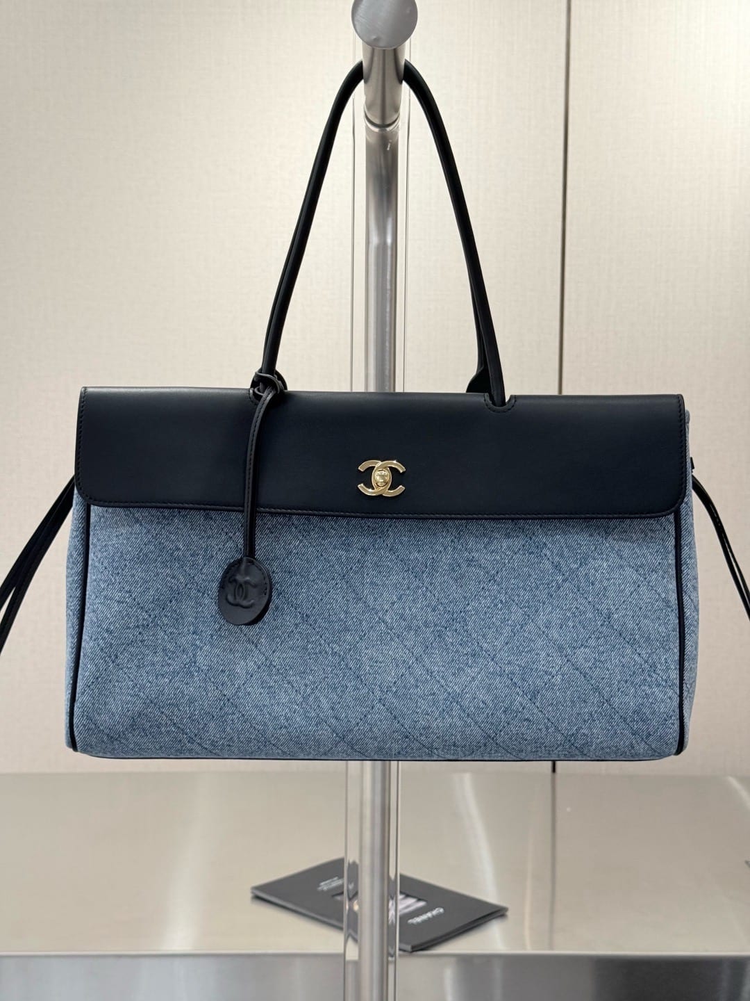 Chanel Denim & Calfskin Urban Essentials Shopping Tote 4