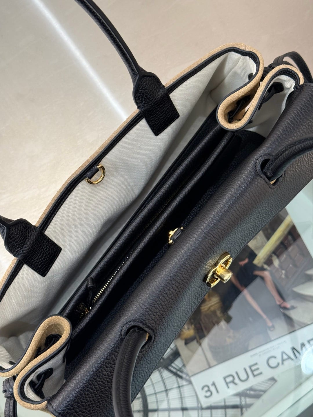 Chanel Suede & Grained Calfskin Shopping Tote 4