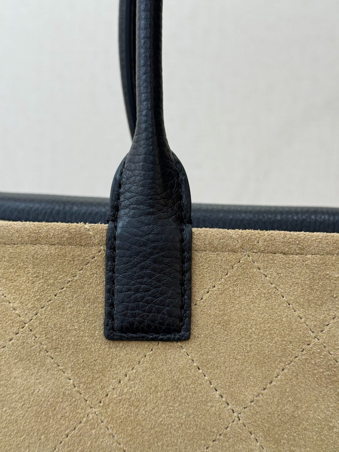 Chanel Suede & Grained Calfskin Shopping Tote 6