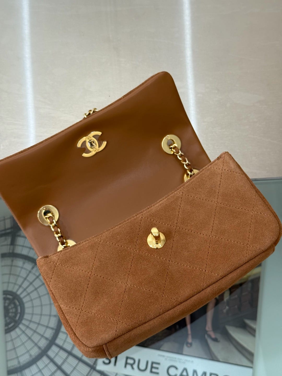 Chanel Suede "Eyes On You" Flap Bag 3