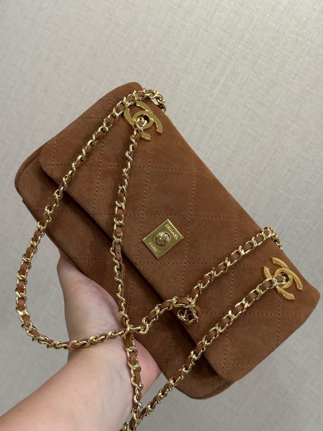 Chanel Suede "Eyes On You" Flap Bag 7