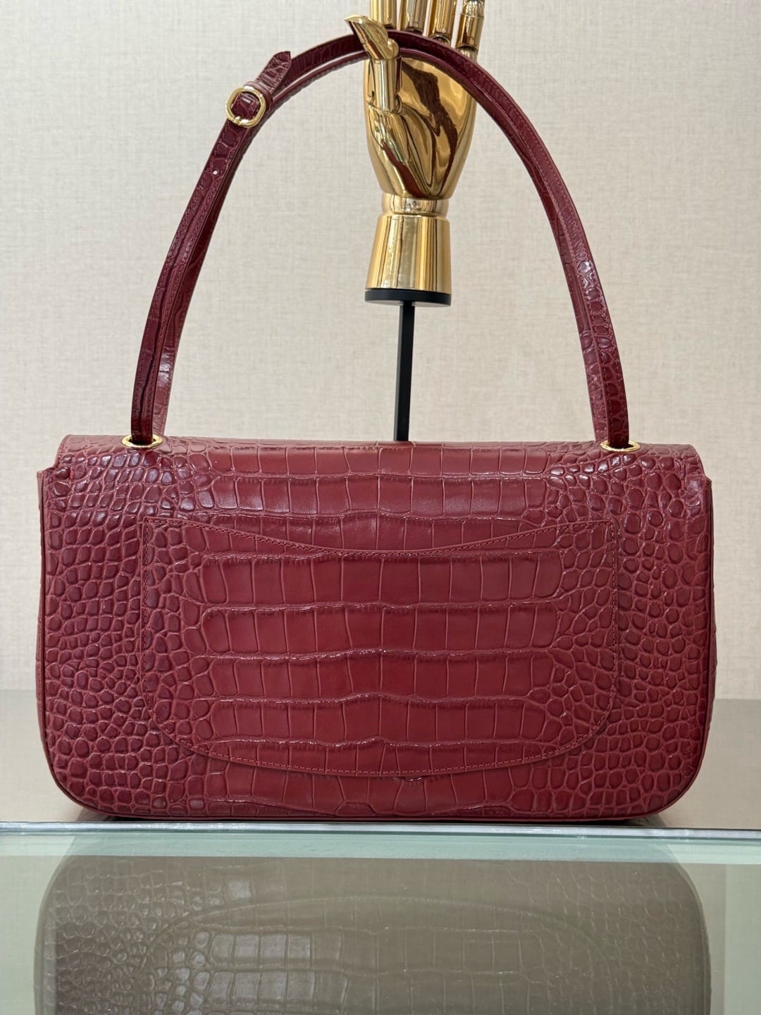 Chanel Croc-Embossed Souplissimo Maxi Flap Bag 8