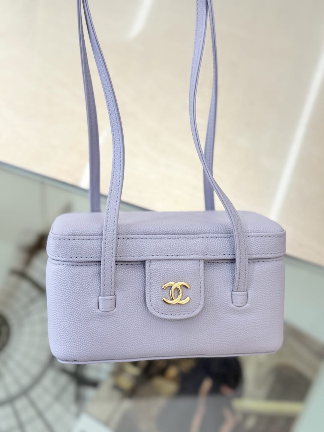 Chanel Large Supple Vanity Case with Double Leather Straps