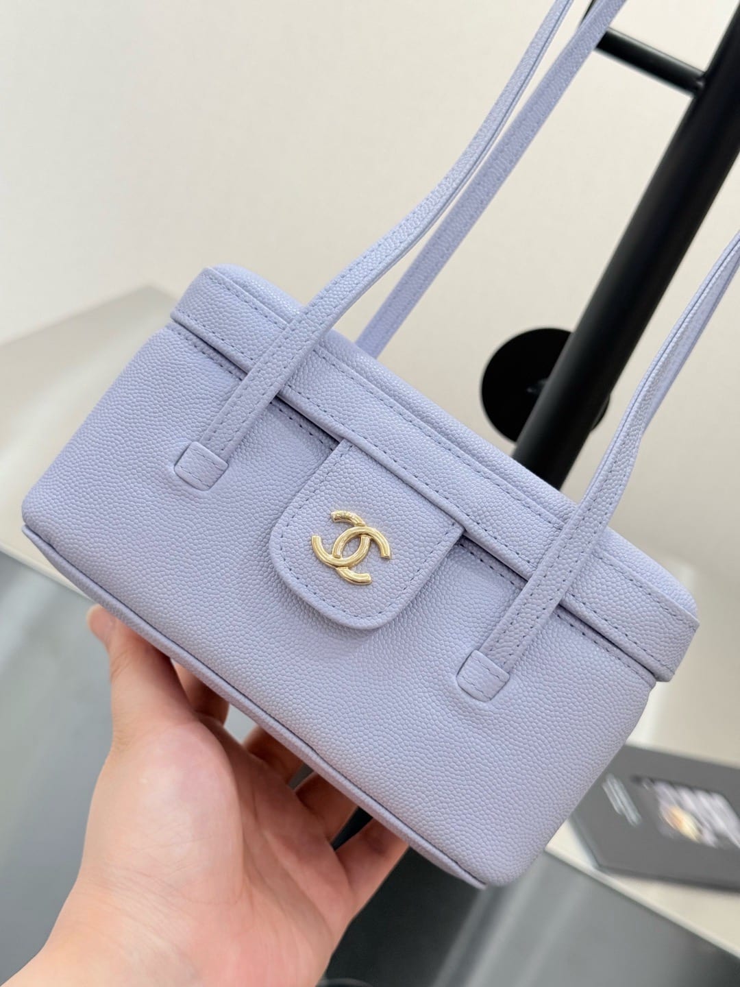 Chanel Large Supple Vanity Case with Double Leather Straps 6