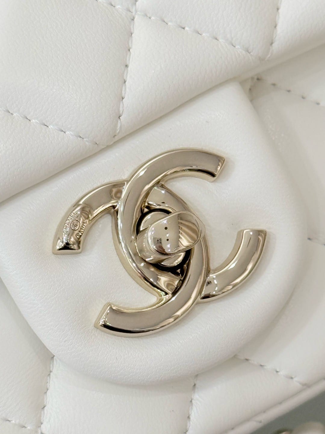 Chanel Lambskin Charm Rectangular Flap Bag 4