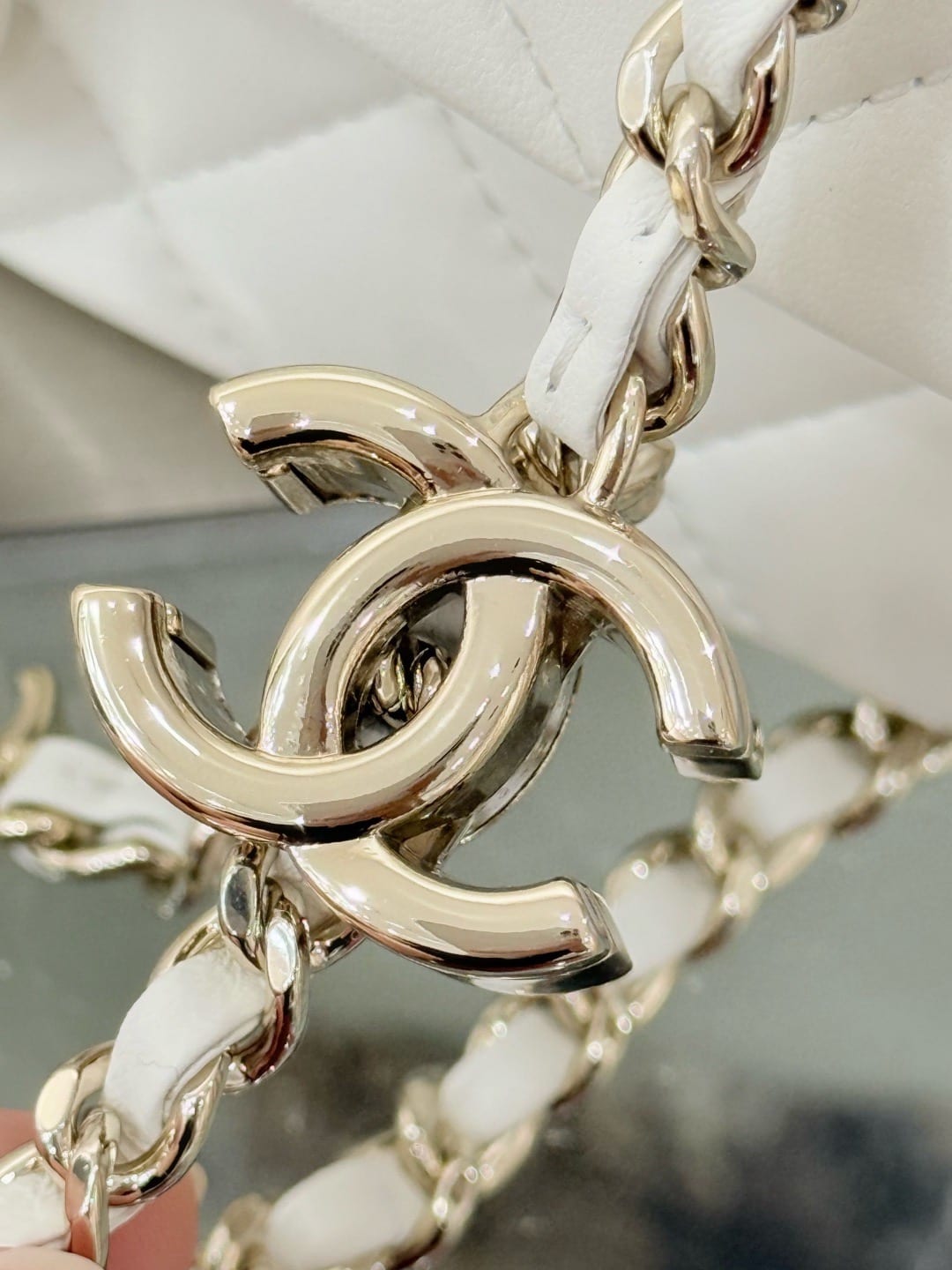 Chanel Lambskin Charm Rectangular Flap Bag 5