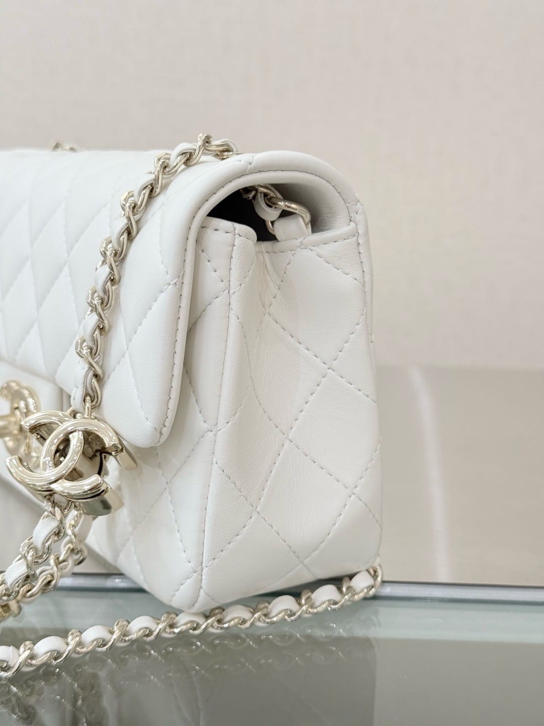 Chanel Lambskin Charm Rectangular Flap Bag 9