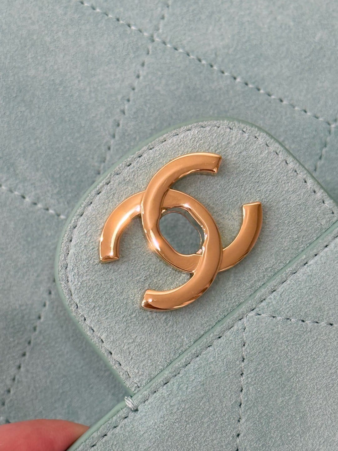 Chanel 26A Suede Maxi Flap 7