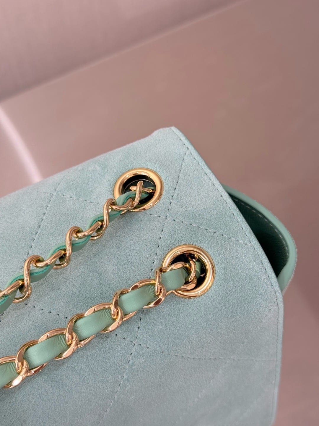 Chanel 26A Suede Maxi Flap 8
