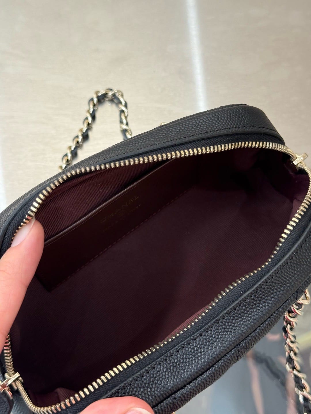 Chanel Grained Calfskin Bowling / Camera Bag 4
